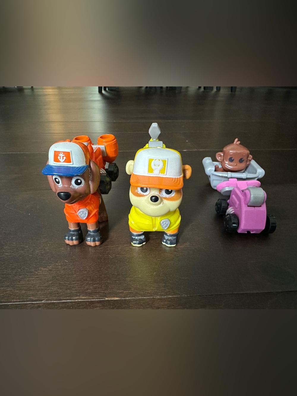 Paw Patrol All-Star Pups: Rubble, Zuma, And Skye Backpack + Monkey In A Basket